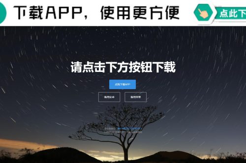 四款简洁好看的自适应APP下载单页源码